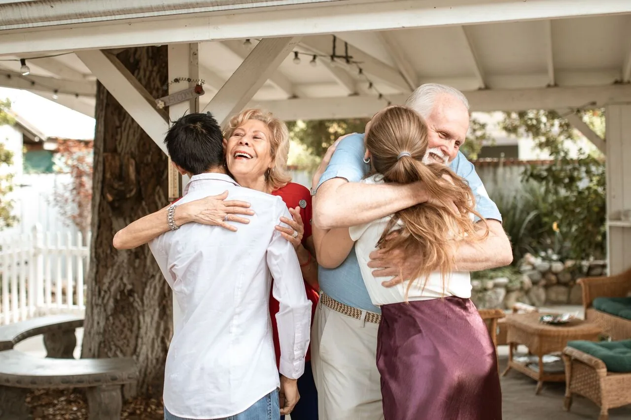 A Fenix caregiver caring for a senior at home.